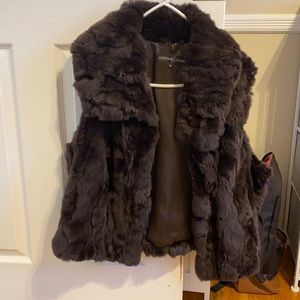Adrienne Landau fur vest. Size medium
